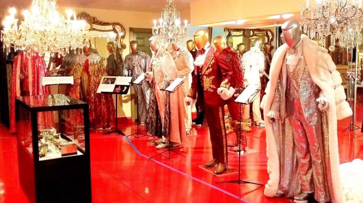 Liberace's home in Las Vegas includes, of course, a costume room