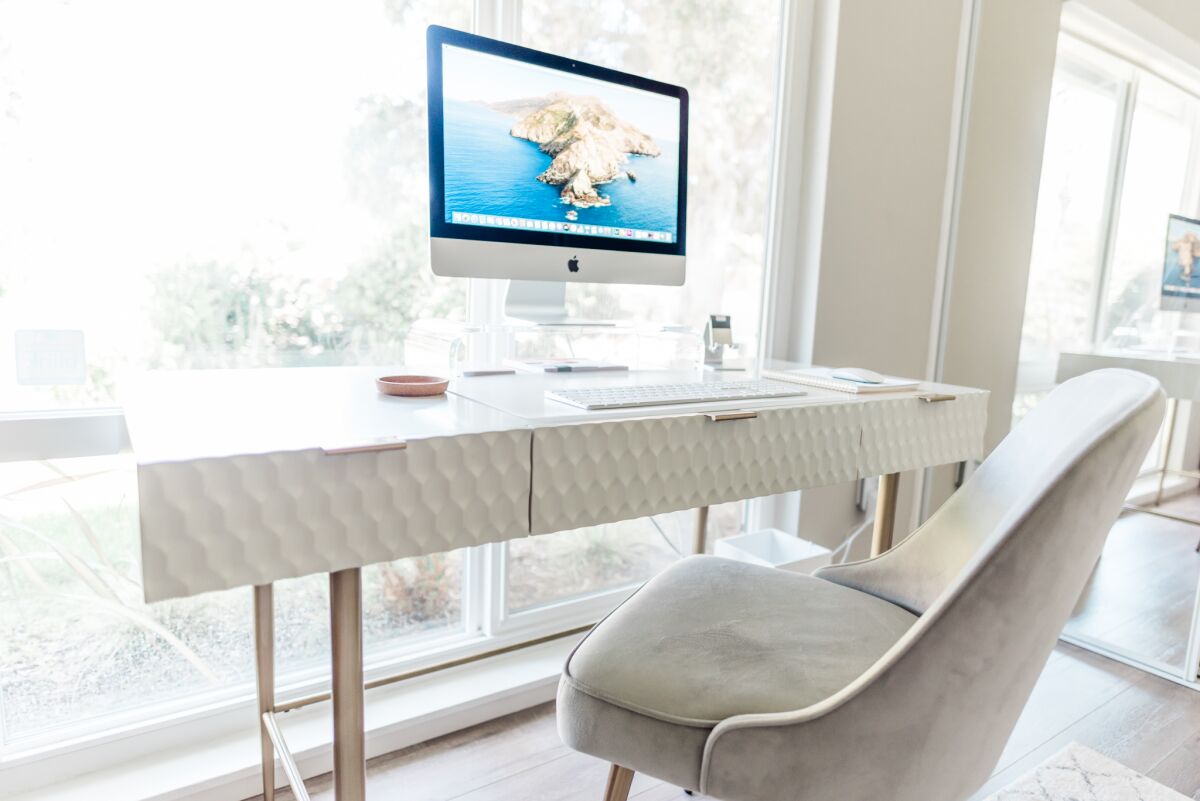 Olia Majd's home office.