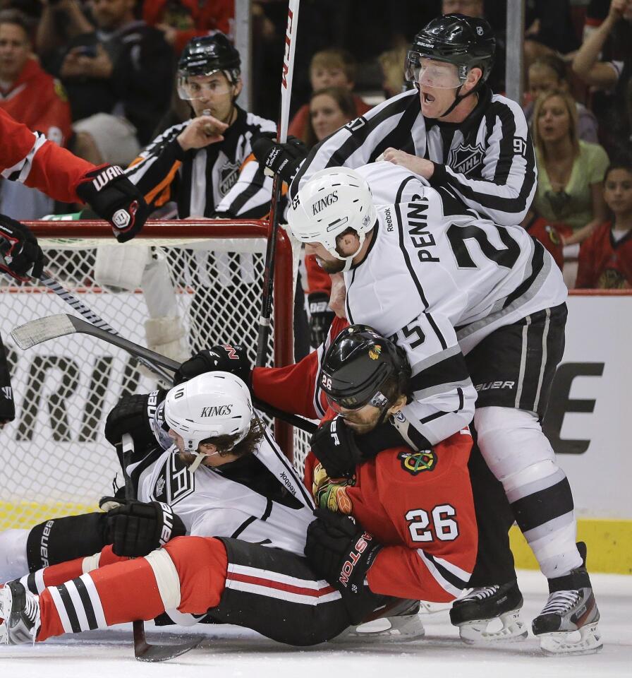 Dustin Penner, Michal Handzus, Mike Richards