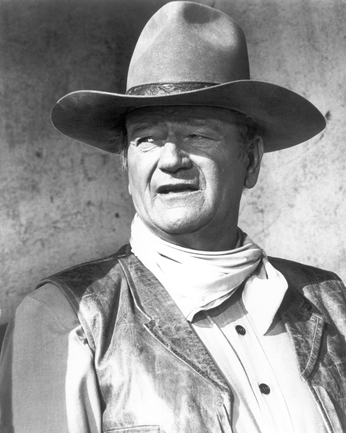 John Wayne is pictured in "Rio Lobo," a film from 1970.