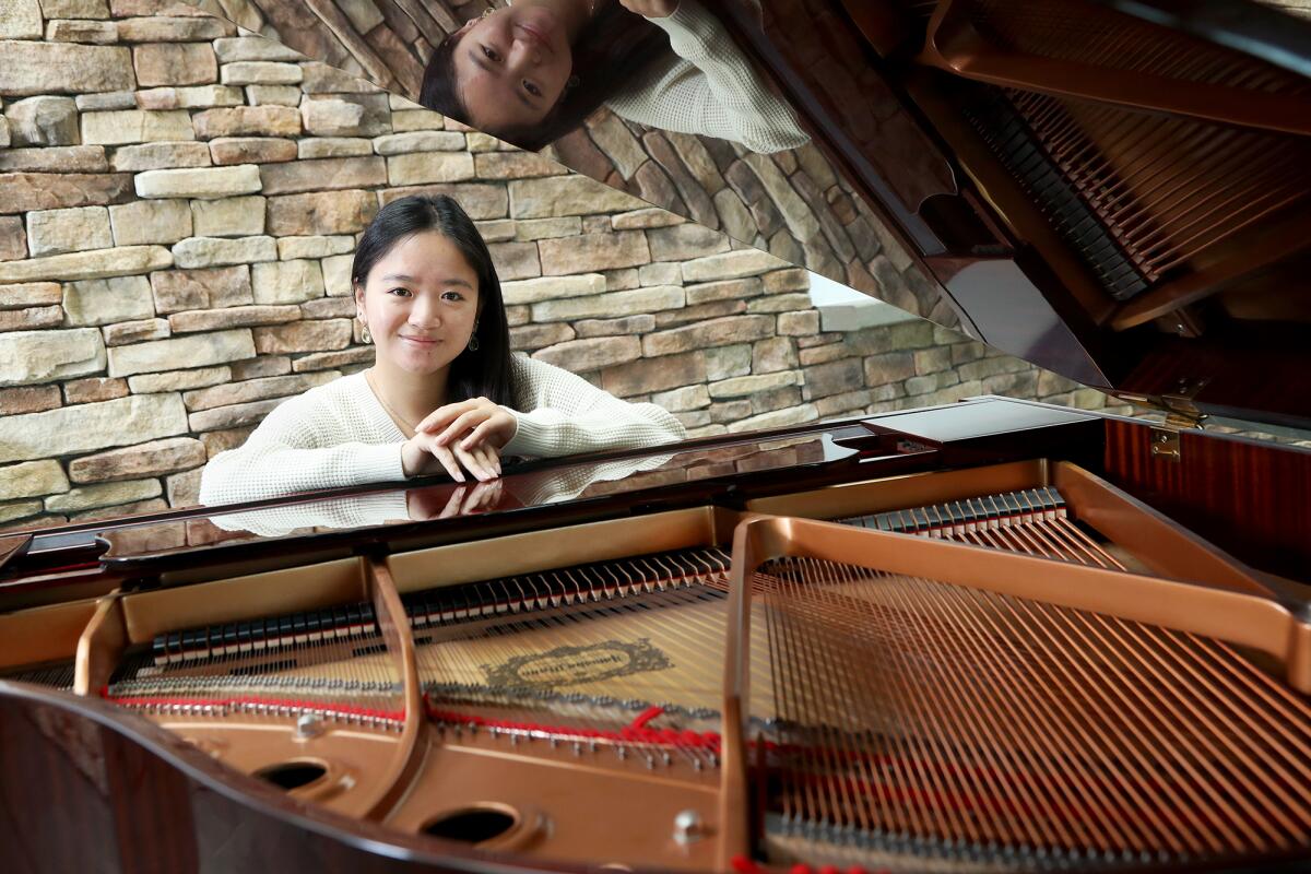 Aja Zou, 16, a Sage Hill School junior, has been named a 2023 YoungArts finalist in classical music.