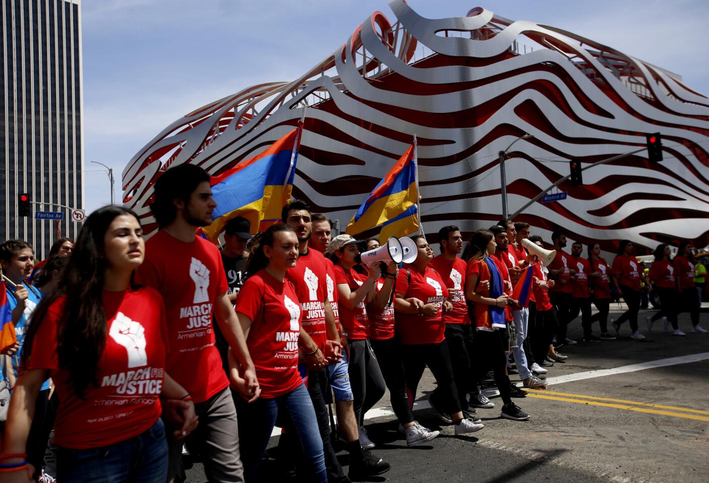 Armenian genocide anniversary march