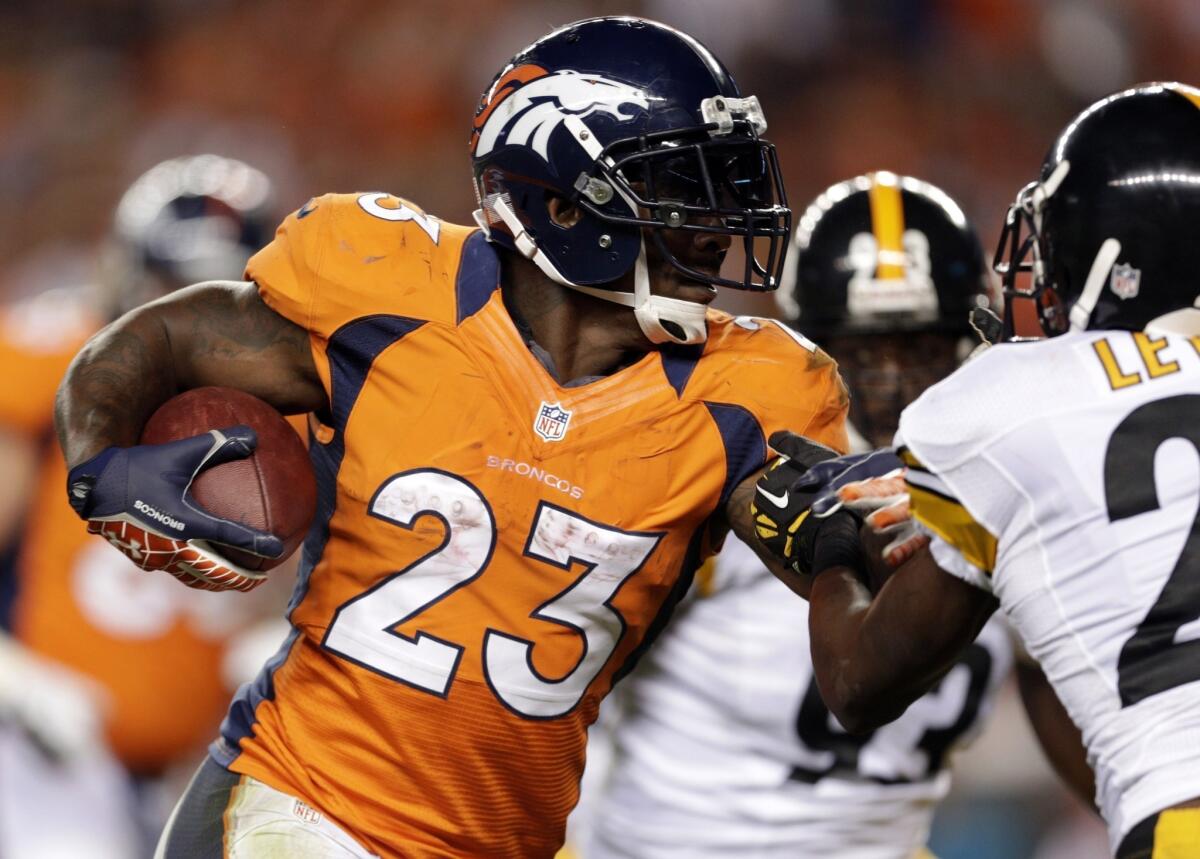 Running back Willis McGahee, shown last season with the Denver Broncos, is said to have agreed to terms with the Cleveland Browns.