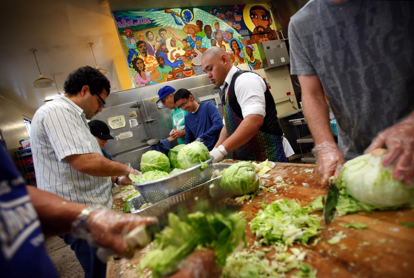 Preparing lunch