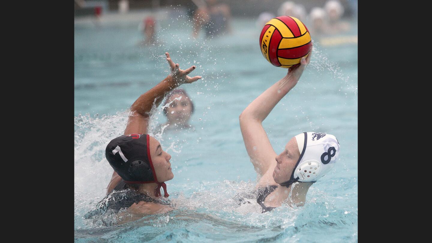 Photo Gallery: Crescenta Valley vs. Burroughs Pacific League girls' water polo