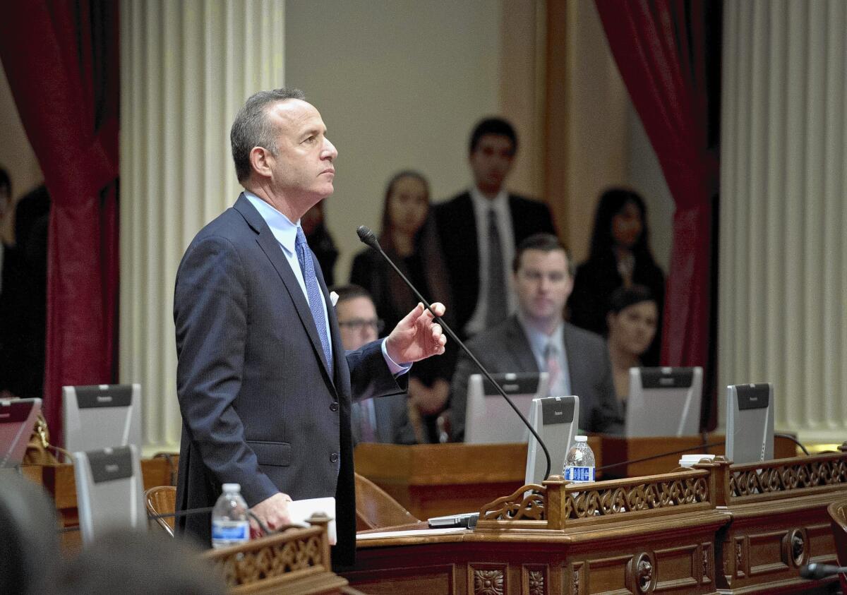 Senate President Pro Tem Darrell Steinberg wants to use cap-and-trade money for urban smart growth and mass transit.