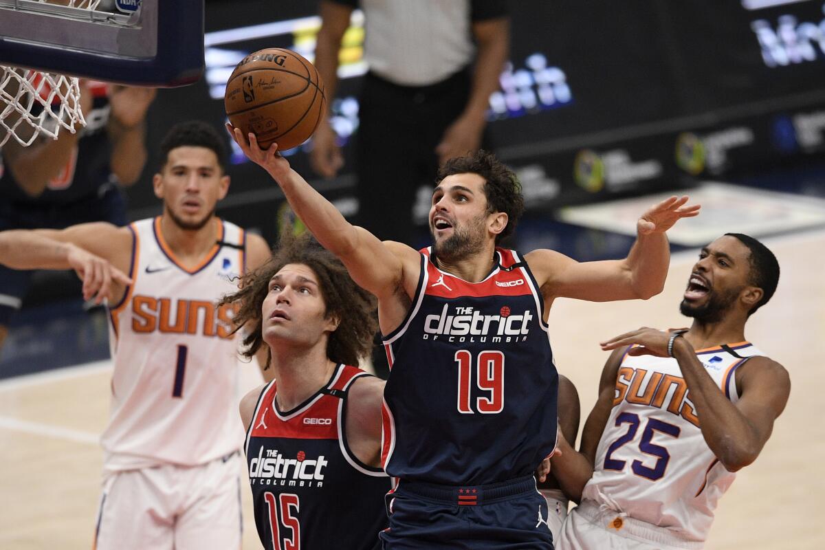 Washington Wizards' Raul Neto is seen during an NBA basketball
