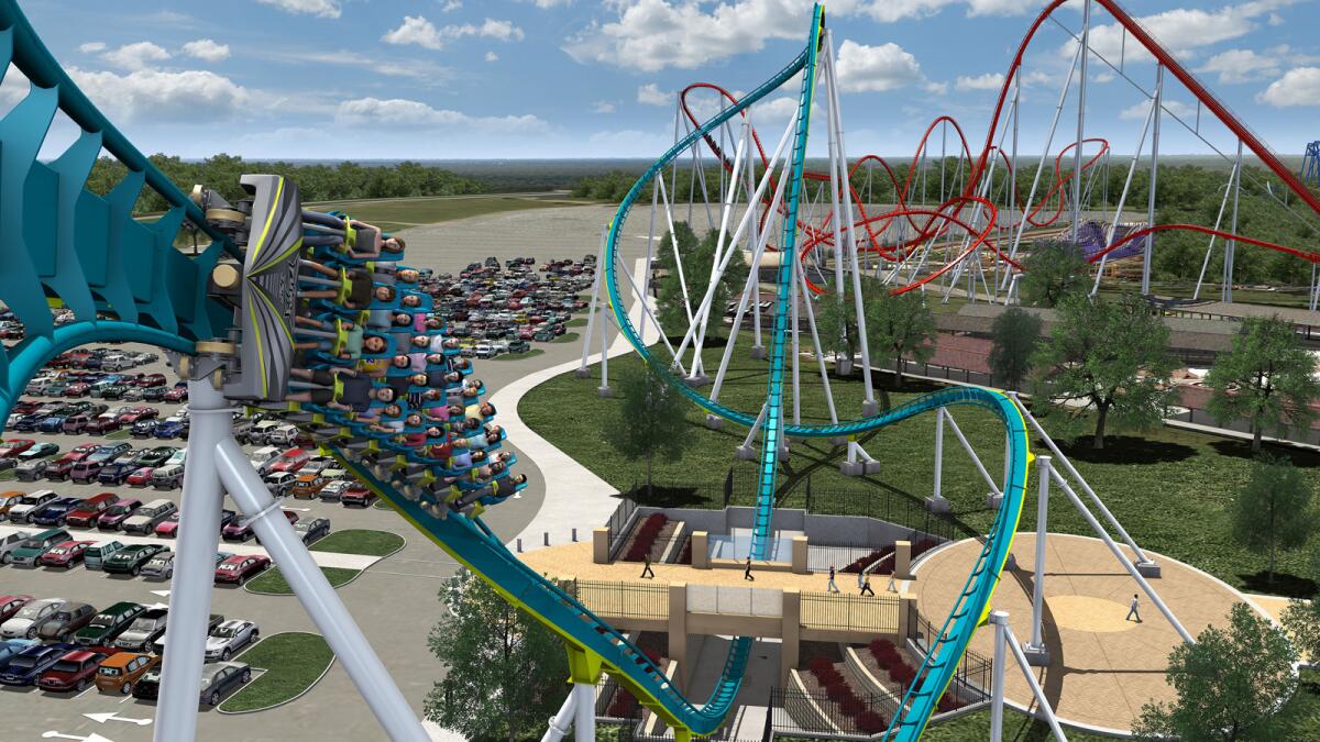 The elements on Fury 325 at Carowinds were stretched out to make the G-forces more manageable.