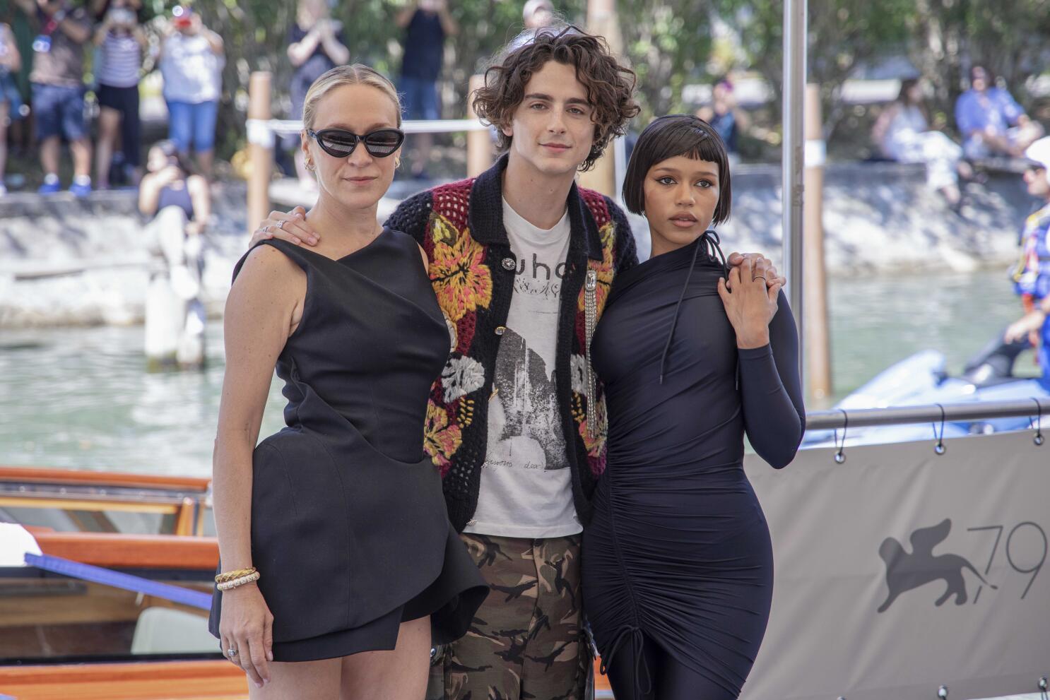 Timothee Chalamet was all smiles while arriving for another day of