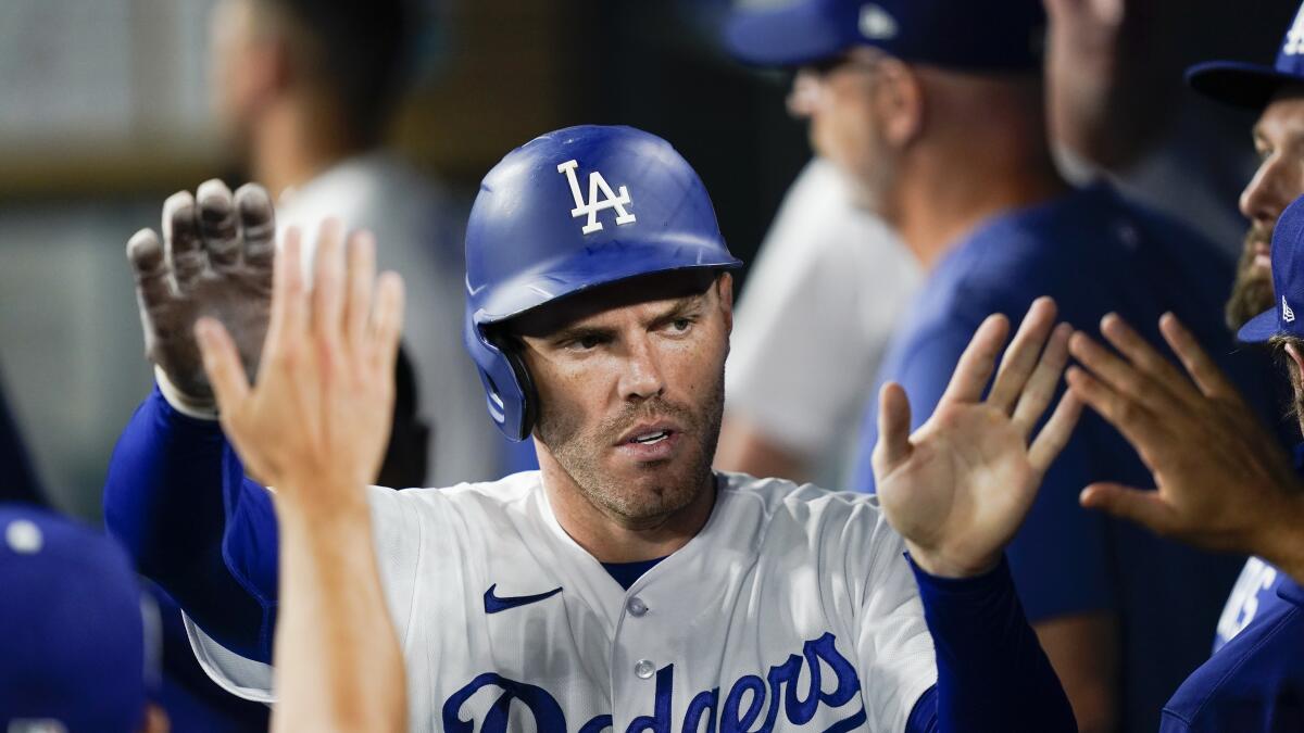 Freddie Freeman homers and gets 4 hits on his birthday, leading Dodgers  past Padres 11-2 - The San Diego Union-Tribune