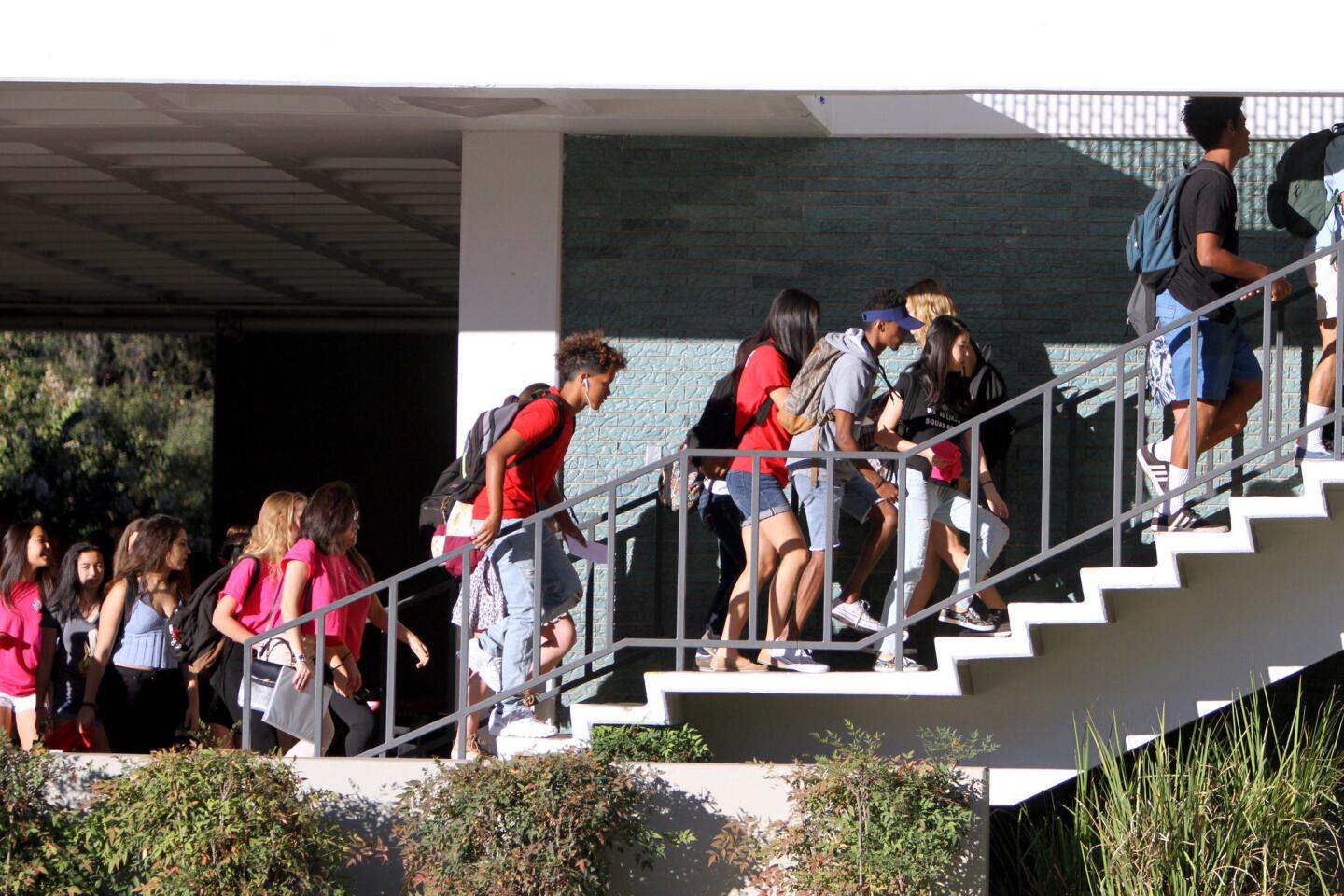 Photo Gallery: First day of school at La Cañada High School