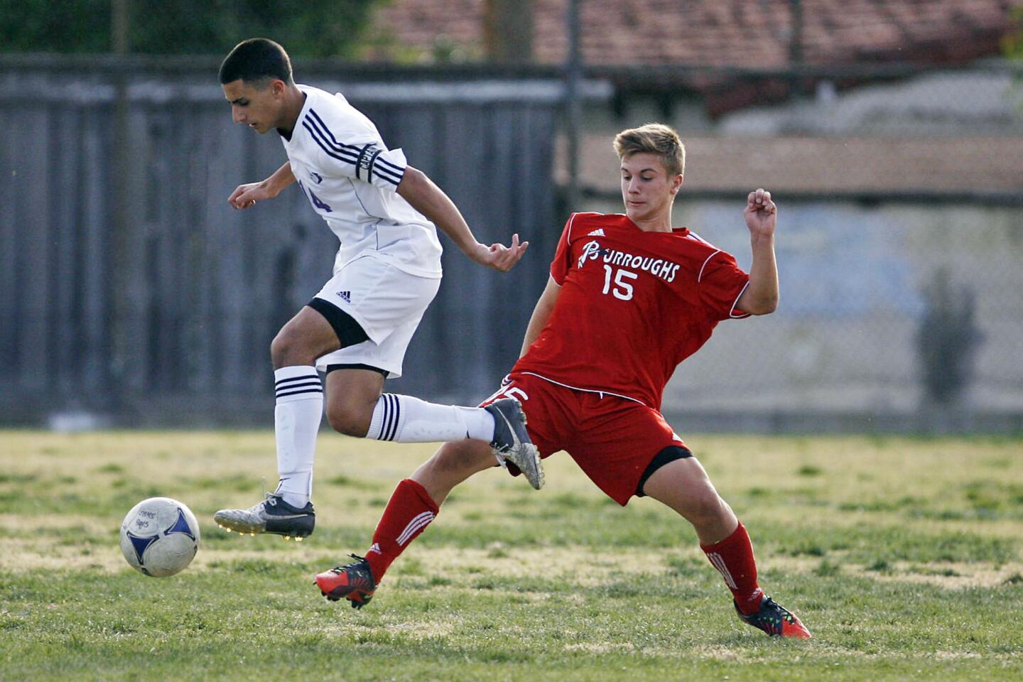 Burroughs vs. Hoover boys' soccer