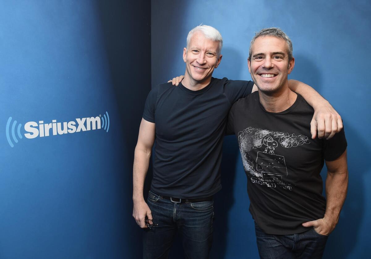 Anderson Cooper, left, and Andy Cohen