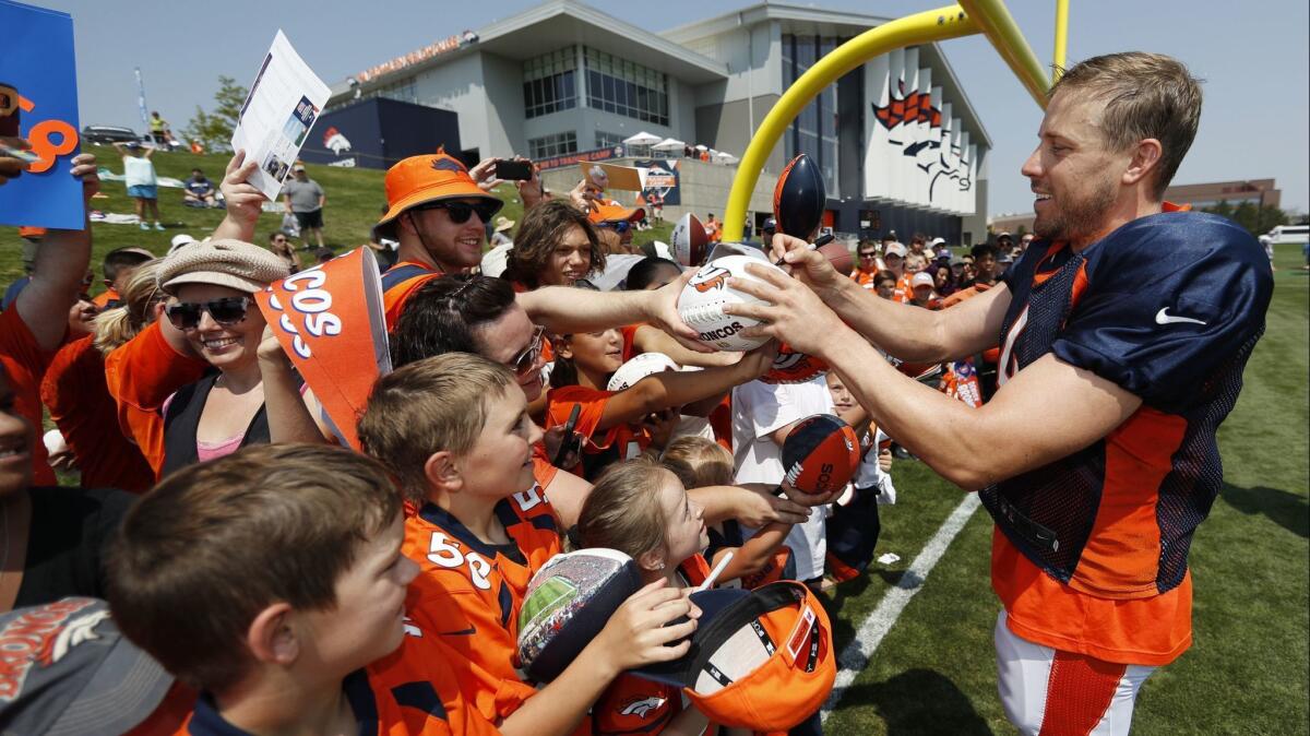 Case Keenum is finally the center of attention, having taken over the starting quarterback spot for the Denver Broncos.