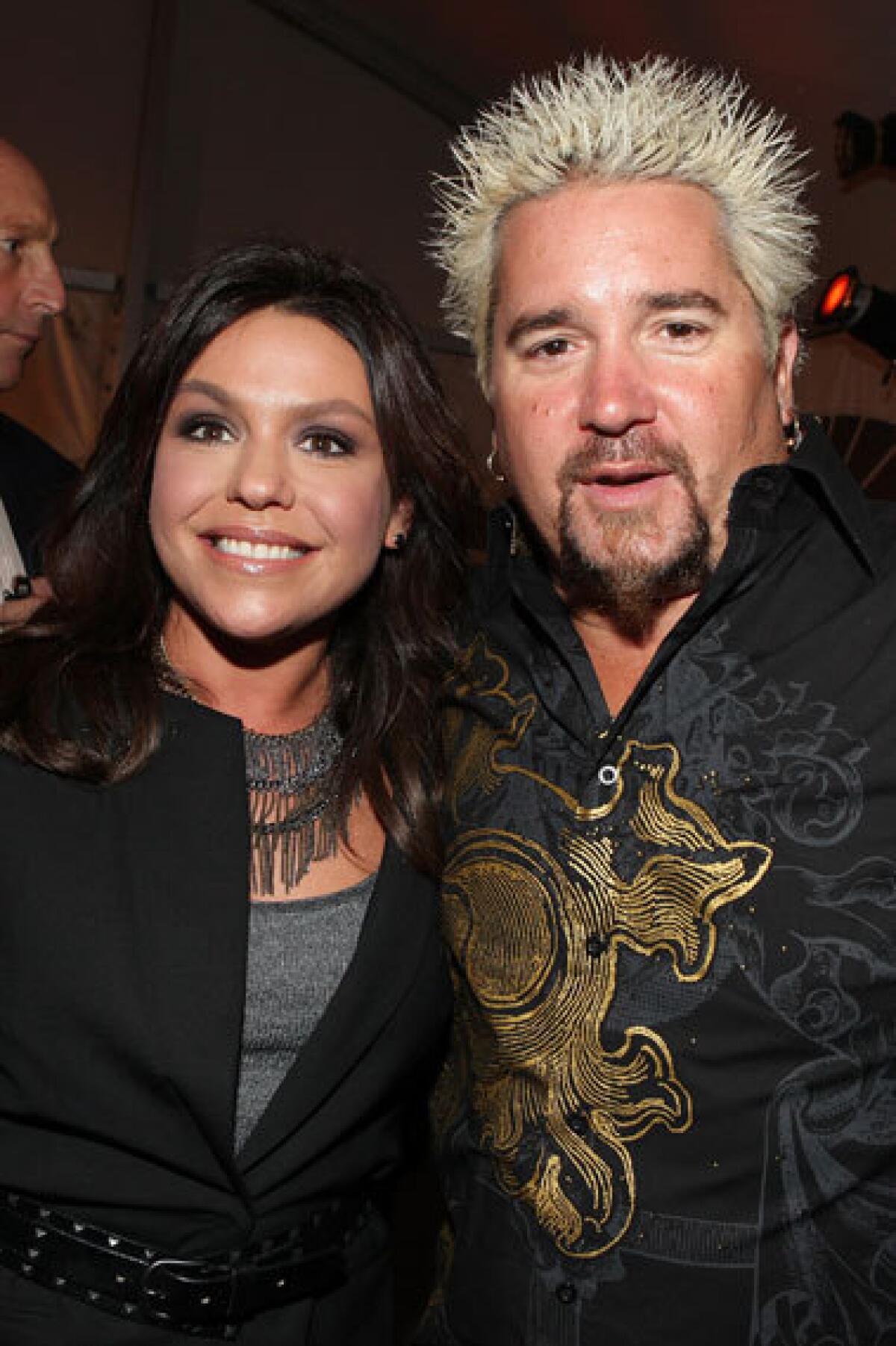 Hosts of "Rachael vs. Guy: Celebrity Cook-Off" Rachael Ray and Guy Fieri.