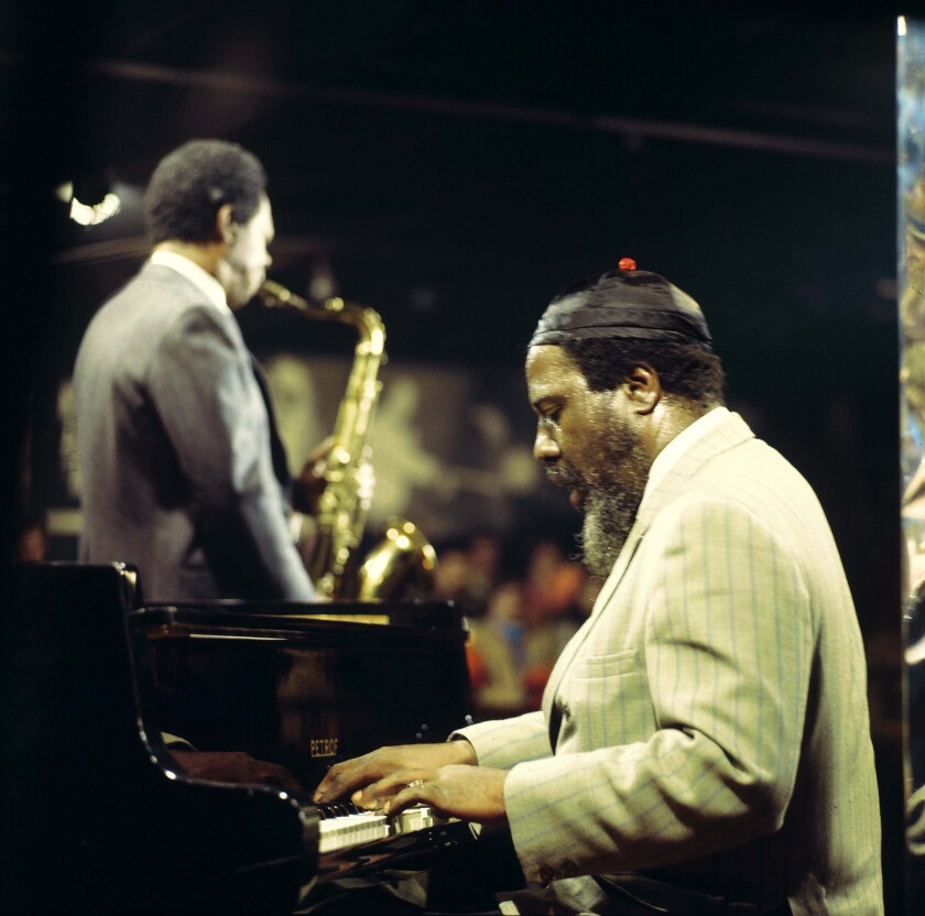 Saxophonist Charlie Rouse and Thelonious Monk 