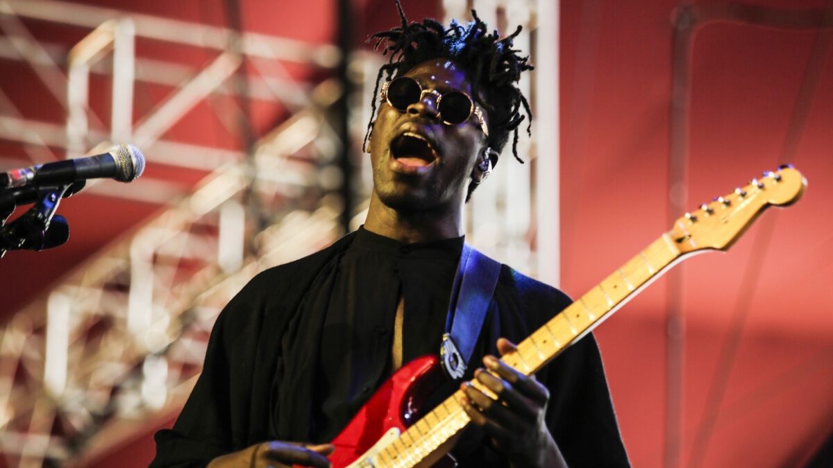 Moses Sumney performs at Coachella on Weekend 2.