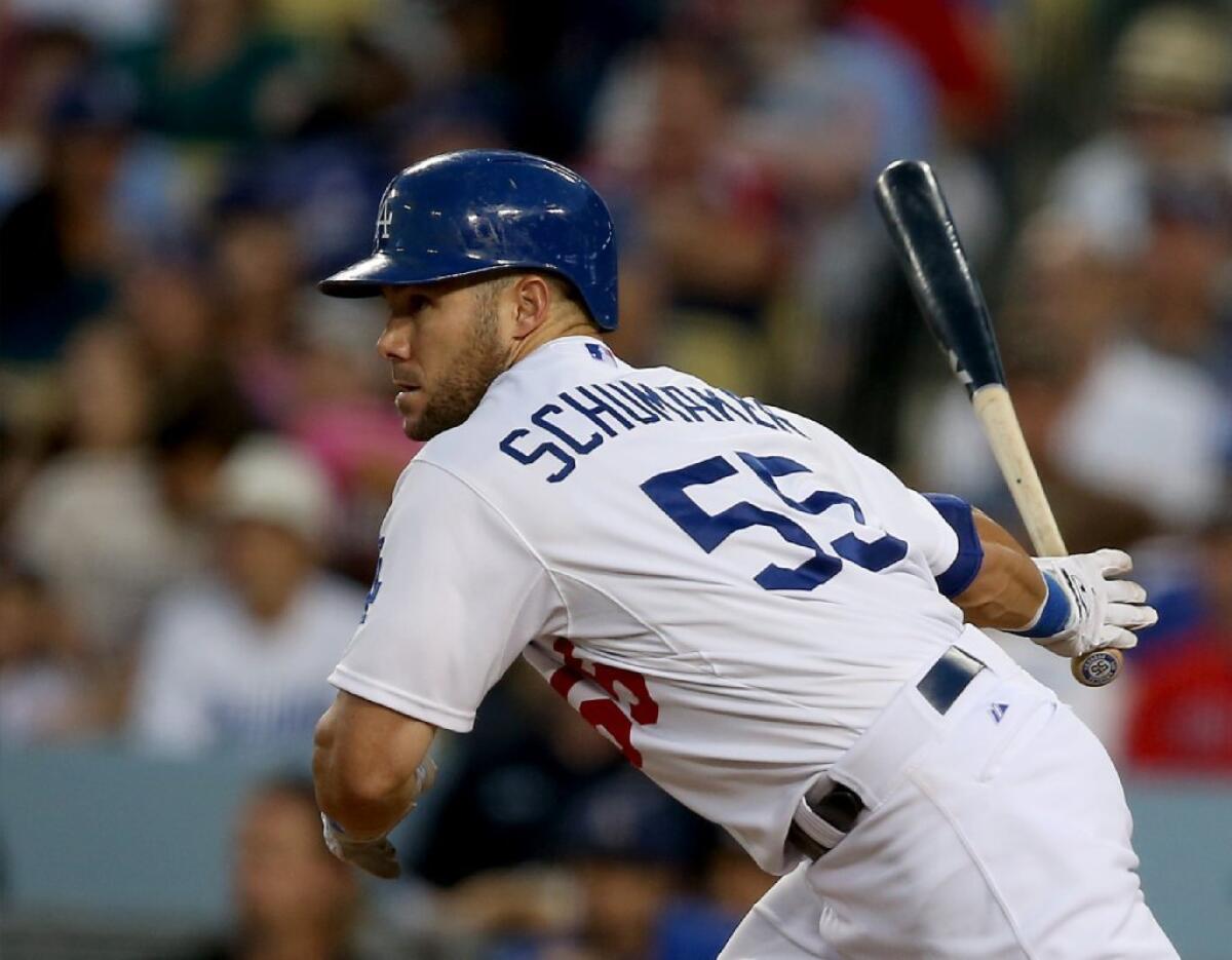 Skip Schumaker Schumaker was just what the Dodgers needed when they acquired him last off-season: a solid utility player who could play second and all three outfield positions. He's now with the Cincinnati Reds.