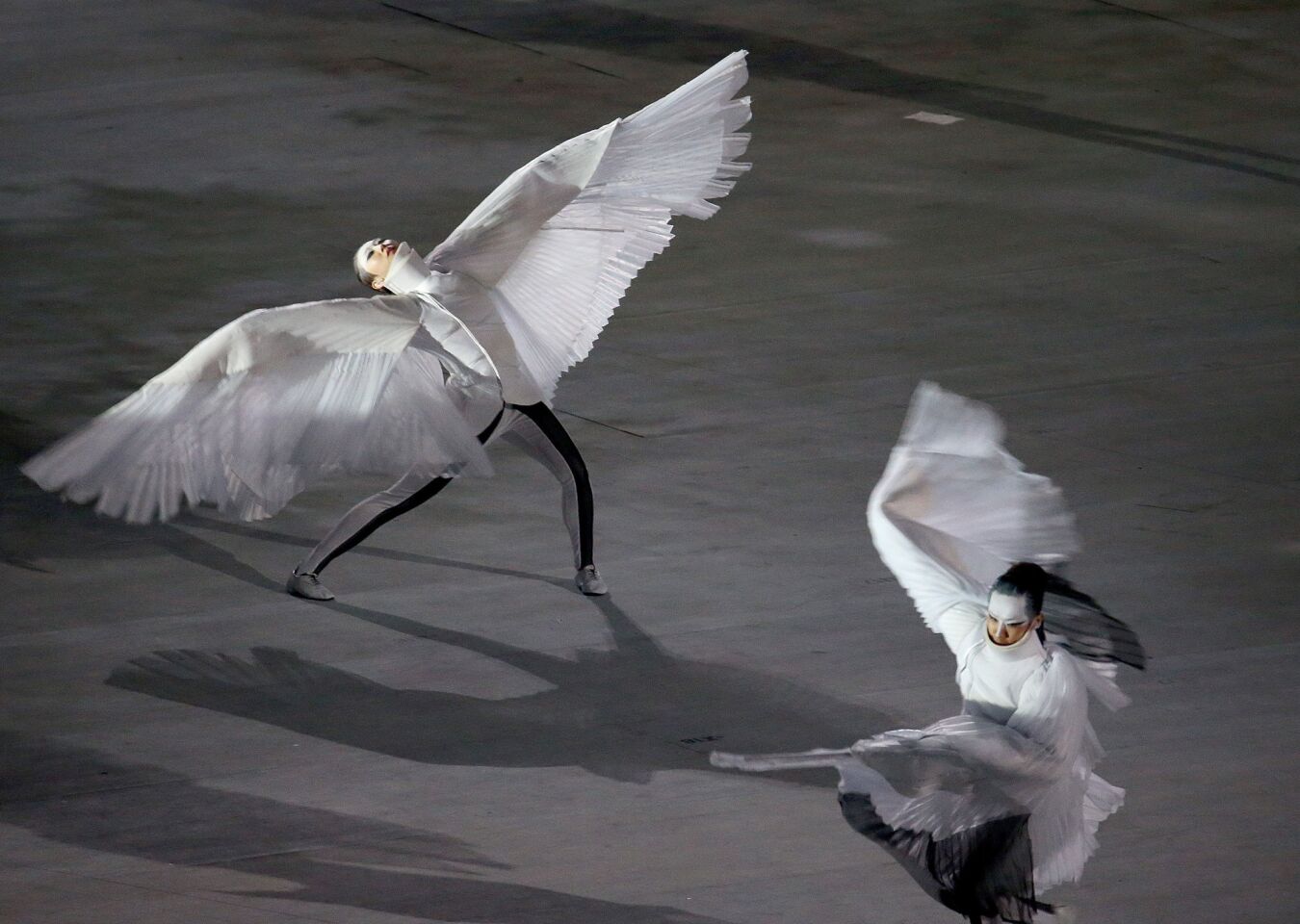 Dancers perform during a segment devoted to the 2018 Winter Olympics in PyeongChang, South Korea.