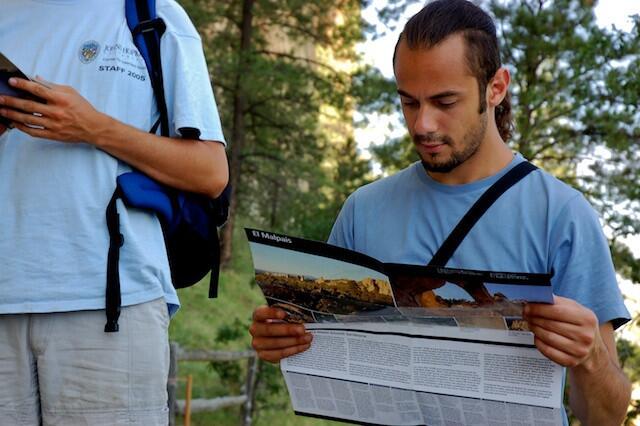 A tourist at El Morro National Monument in 2008.