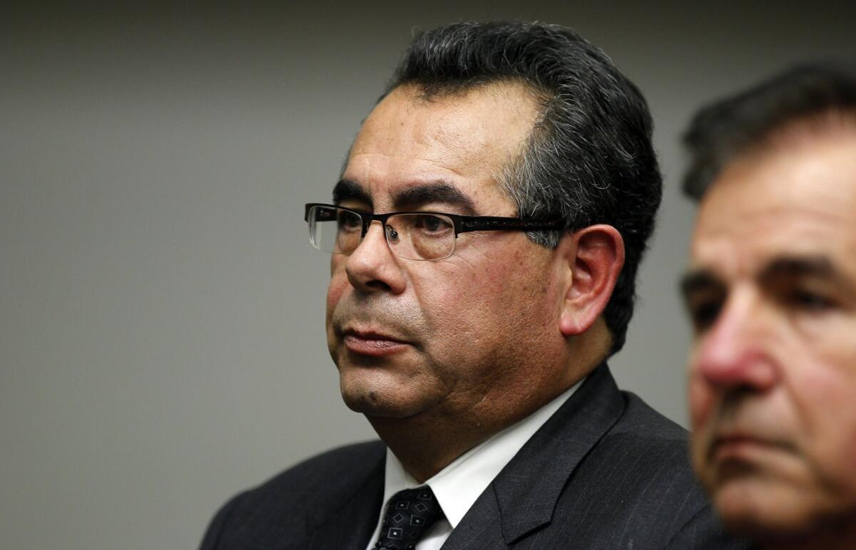 Gregorio Sandoval, 59, former Sweetwater school board member, is accused of accepting bribes, conflict of interest, wrongful influence, extortion, filing false documents, perjury, gifts above limit — K.C. Alfred