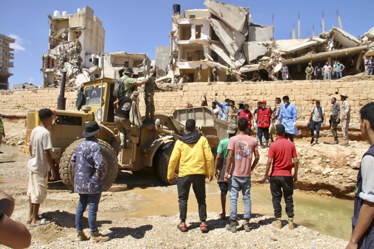 People looking for survivors of flood that devastated Derna, Libya