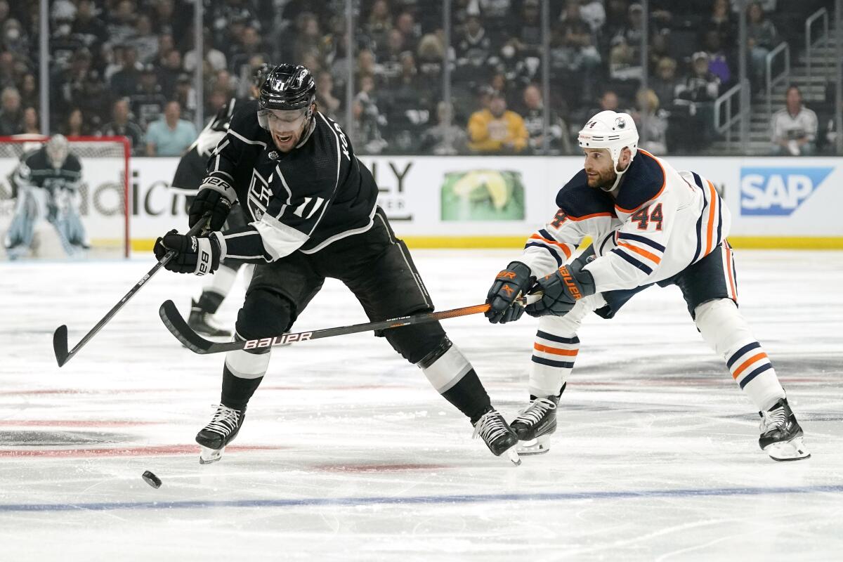 Kings' season of promise ends in another playoff loss to Oilers - Los  Angeles Times