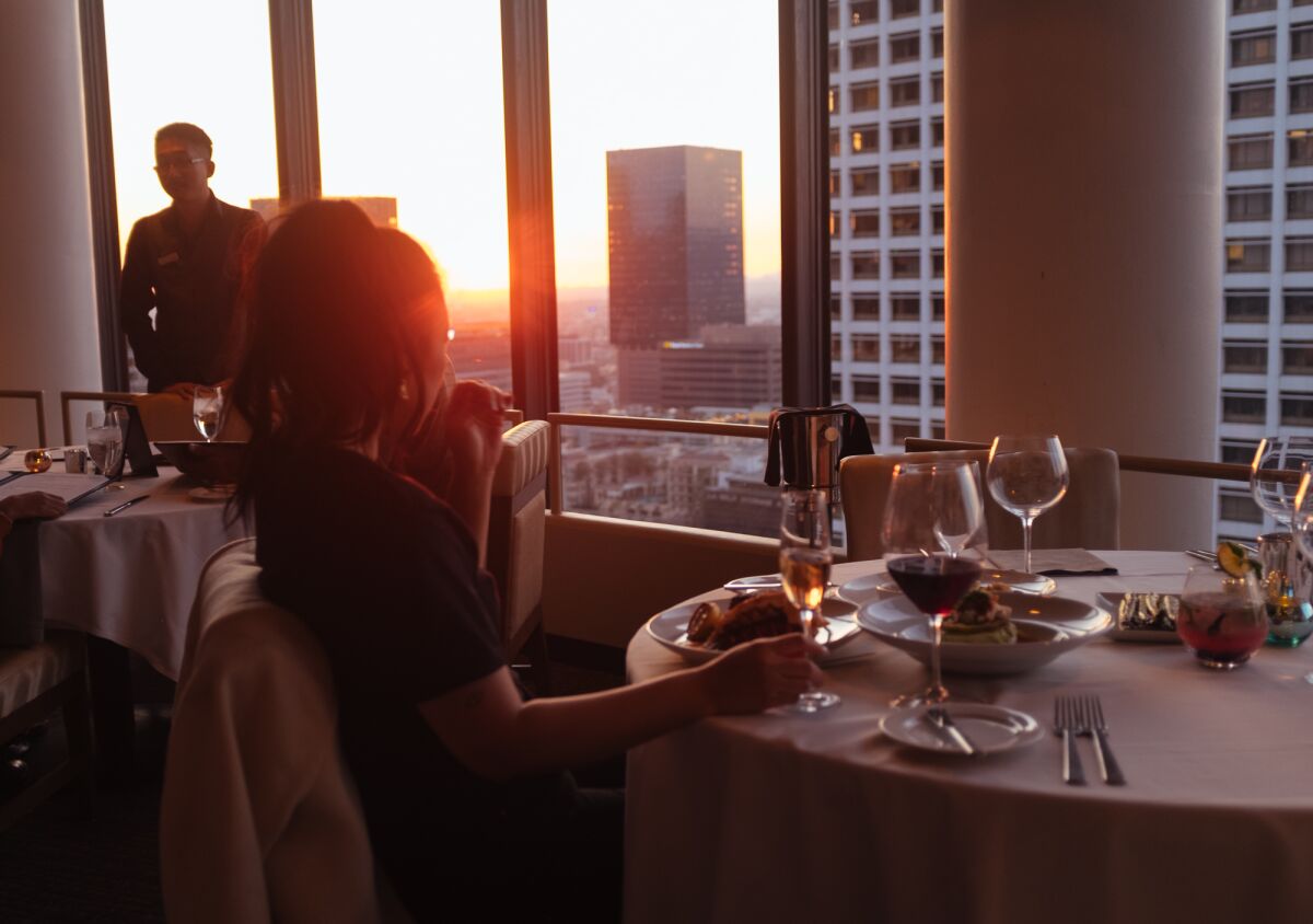 Los Angeles Times food features photo editor Angeline Woo at the Bonaventure Hotel.