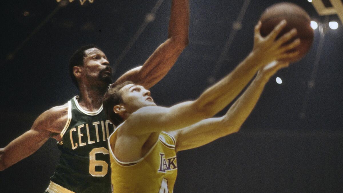 Jerry West: Bill Russell a difference maker like Jackie Robinson - Los Angeles Times