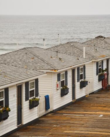 Crystal Pier Hotel and environs, Pacific Beach, San Diego.