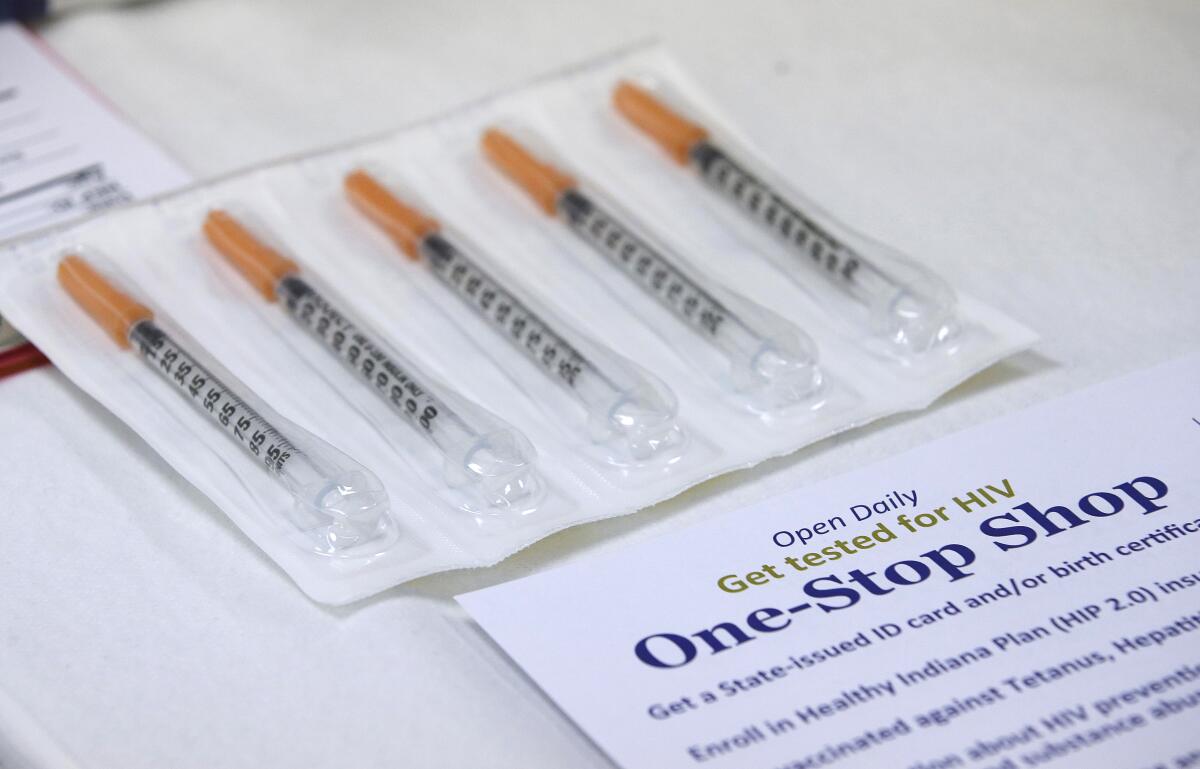 Needles for a needle exchange program.