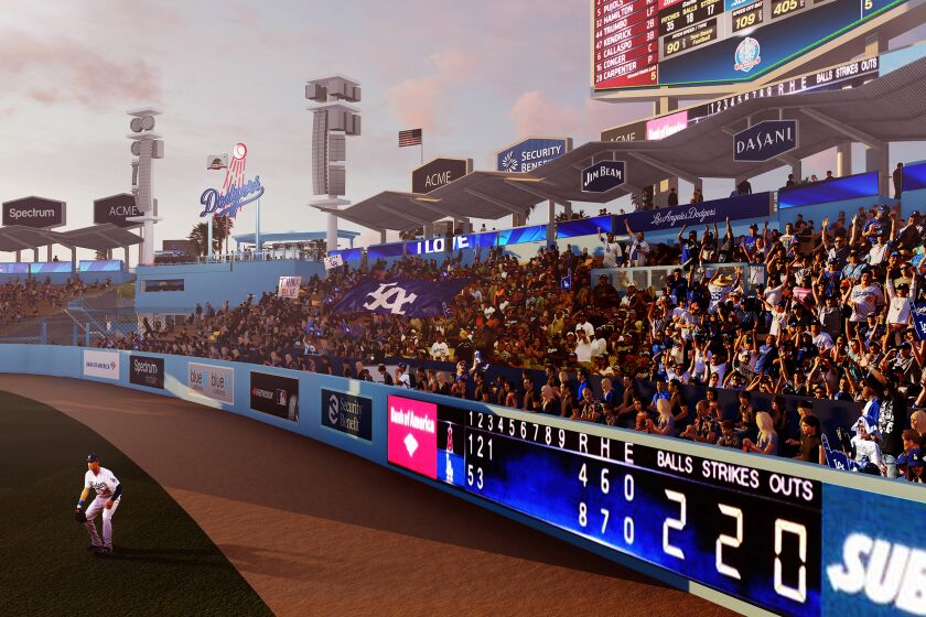 An artist's rendering of the renovations coming to the pavilion seating area at Dodger Stadium.