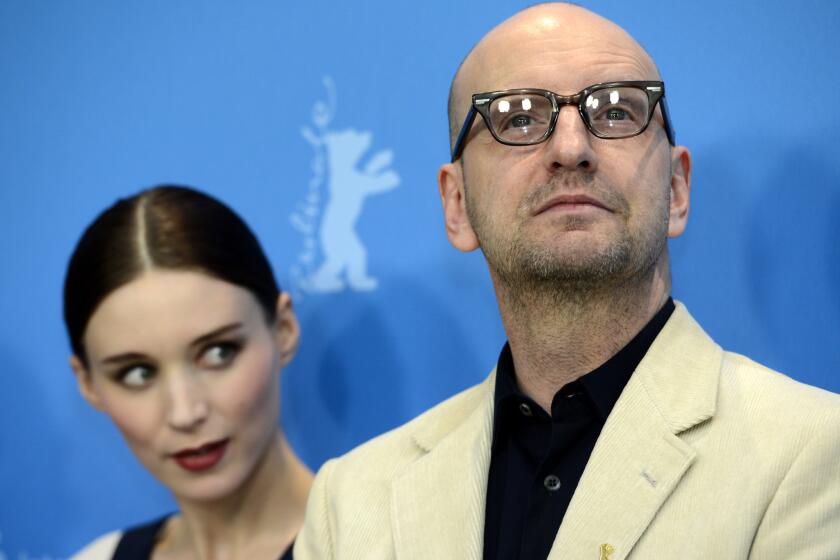 Steven Soderbergh, with actress Rooney Mara, at the Berlin International Film Festival.