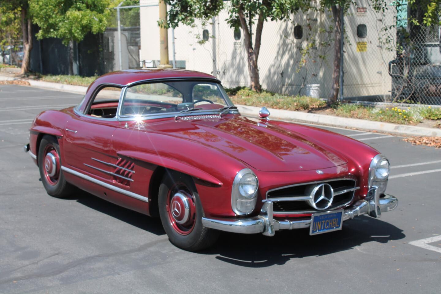 This 1957 Mercedes-Benz 300SL Roadster was formerly owned by Robert Stack, star of "The Untouchables," and later "Unsolved Mysteries." After his death it passed to the Petersen Museum, which is now selling it at auction. The car is estimated to sell for between $600,000 and $800,000.
