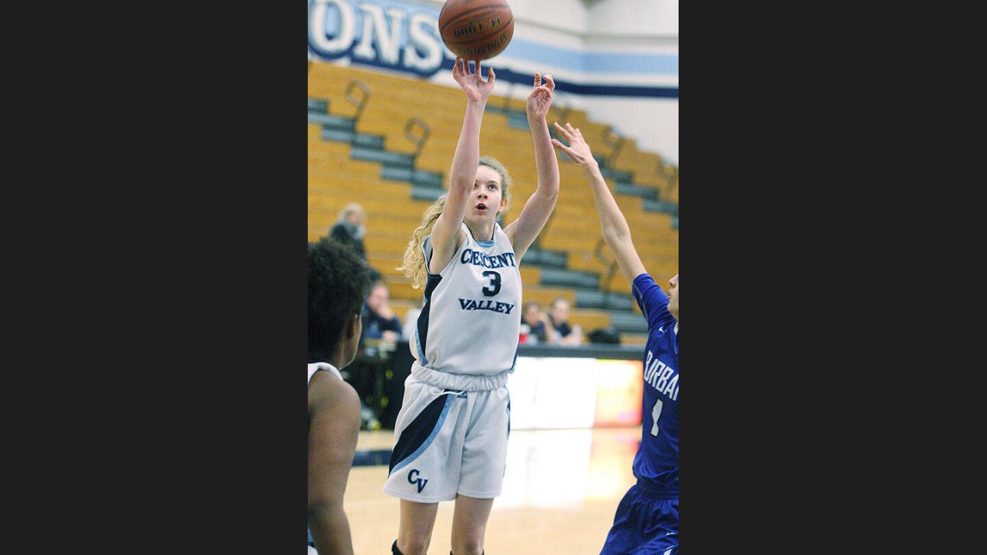 Photo Gallery: Crescenta Valley vs. Burbank in Pacific League girls' basketball