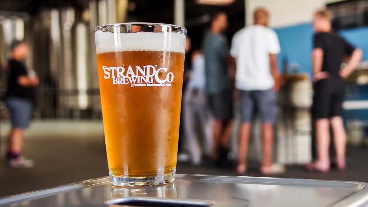 A pint of beer from Strand Brewing Co. in Torrance.