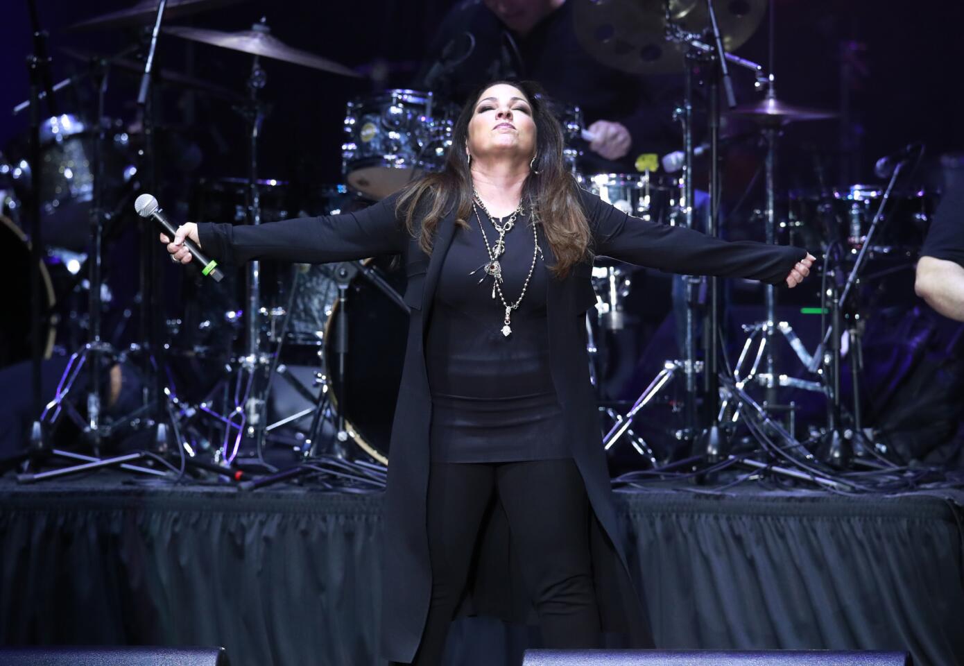 Singer-songwriter Gloria Estefan performs Nov. 1, 2017, at Wintrust Arena in Chicago during a community event related to the Obama Foundation Summit.