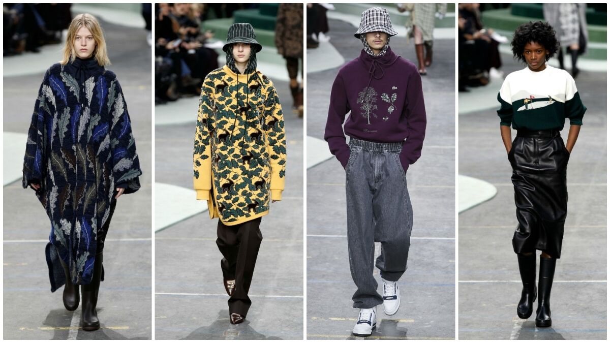 At Paris Fashion Week, Lacoste walks in the woods, goes golfing and ...
