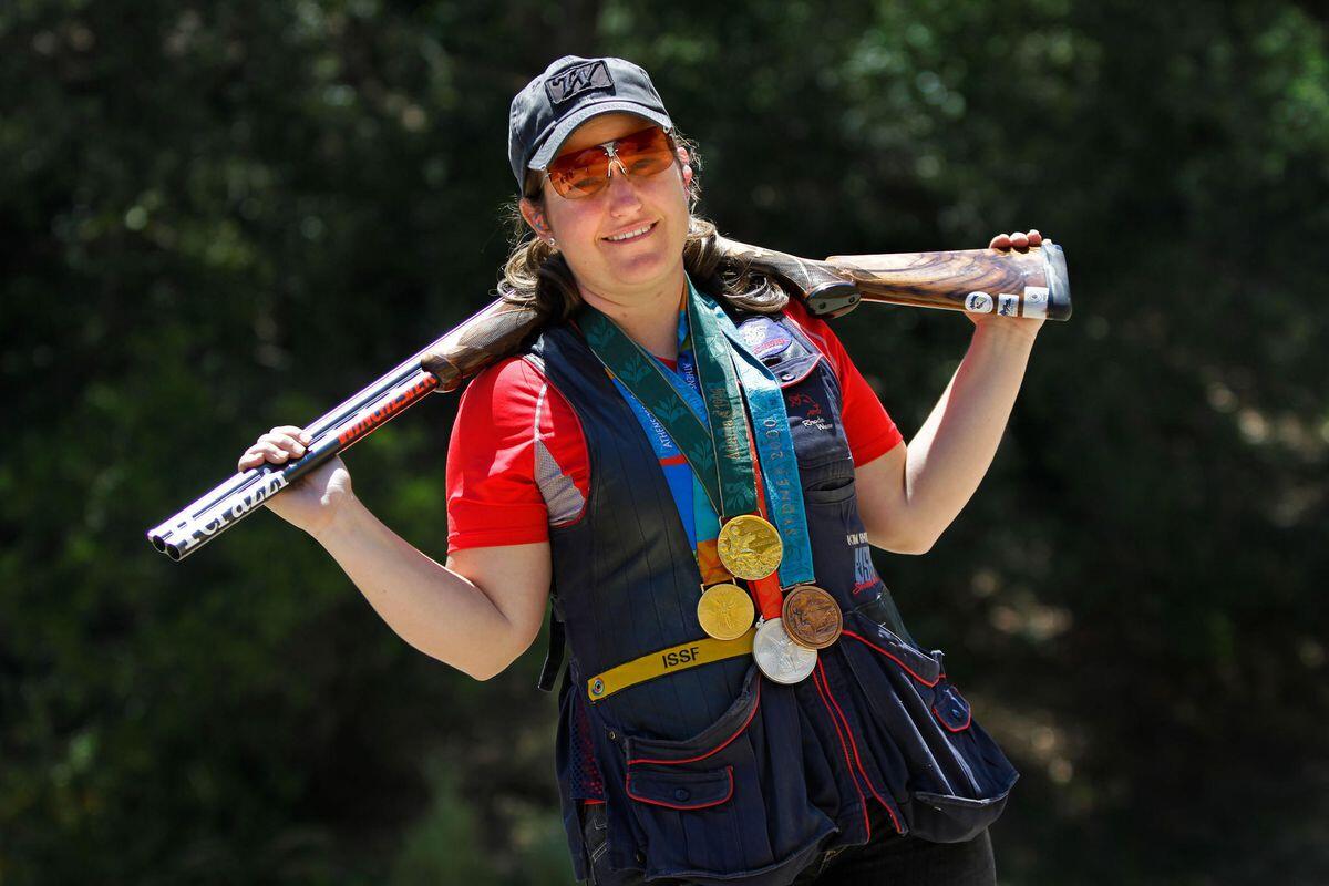 Olympian Kim Rhode is a plaintiff in a lawsuit filed by the NRA and its state affiliate against California.