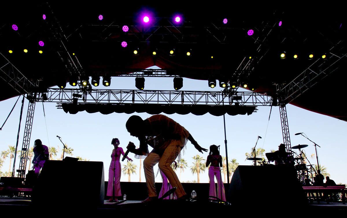 INDIO, CALIF. - APRIL 14, 2017. Raury performs on the Gobi Stageon day one of the Coachella Music and Arts Festival in Indio on Friday, April 14, 2017. (Luis Sinco/Los Angeles Times)