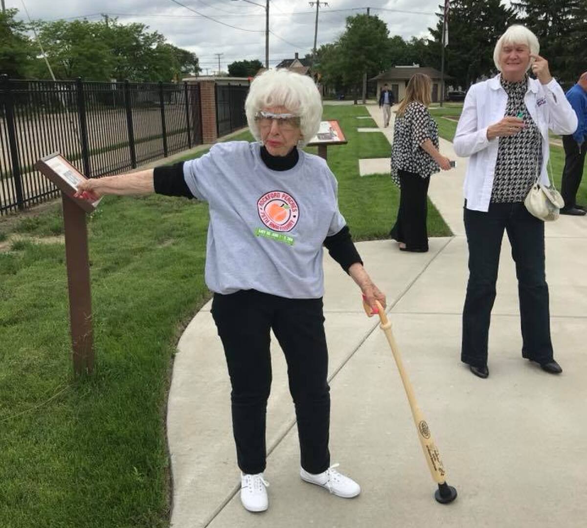 Maybelle Blair, who played in the All American Girls Professional Baseball League.
