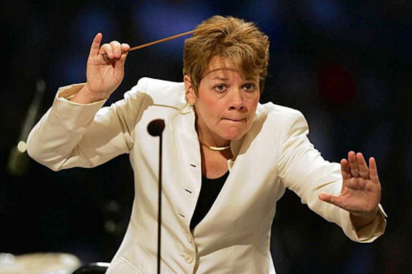 Marin Alsop leads the Los Angeles Philharmonic.
