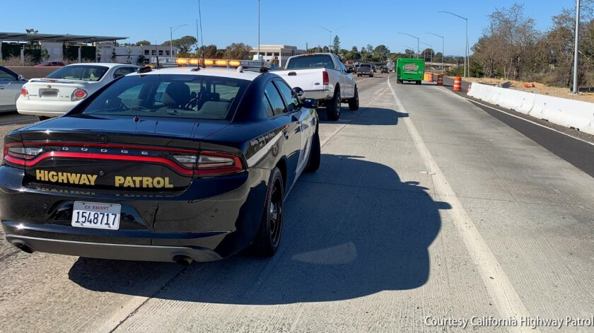 CHP patrolling the I-5 freeway