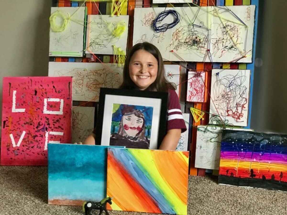 Rancho Santa Fe's Olivia Markey is hosting an art fundraiser for Helen Woodward Animal Center.