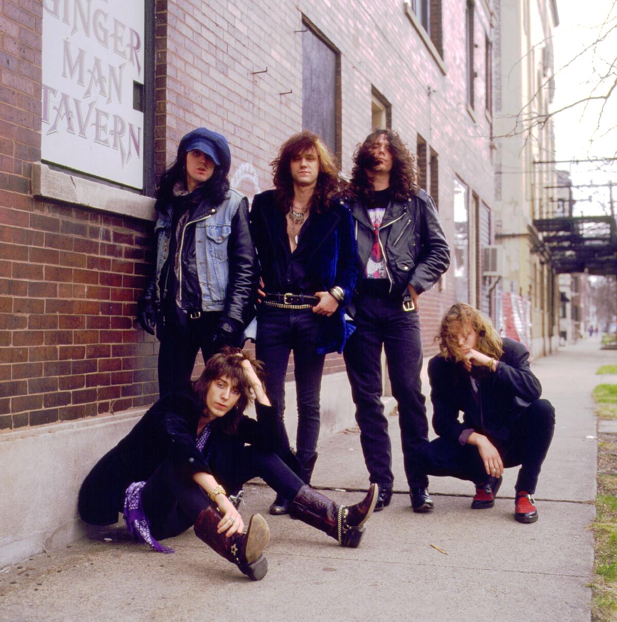 The Black Crowes are shown in 1990