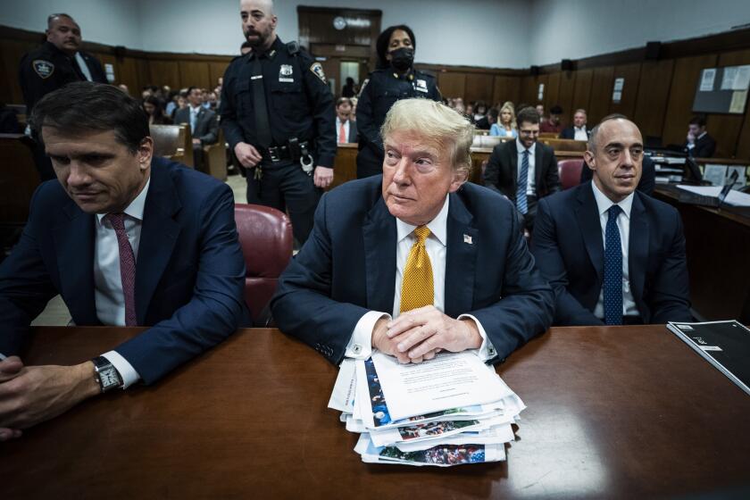 El expresidente Donald Trump en un tribunal federal de Manhattan, en Nueva York, el miércoles 29 de mayo de 2024. (Jabin Botsford/The Washington Post vía AP, Pool)