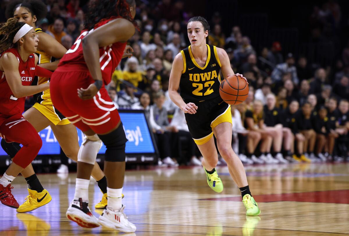 AP Player of the Week Caitlin Clark of Iowa has buzzerbeater and