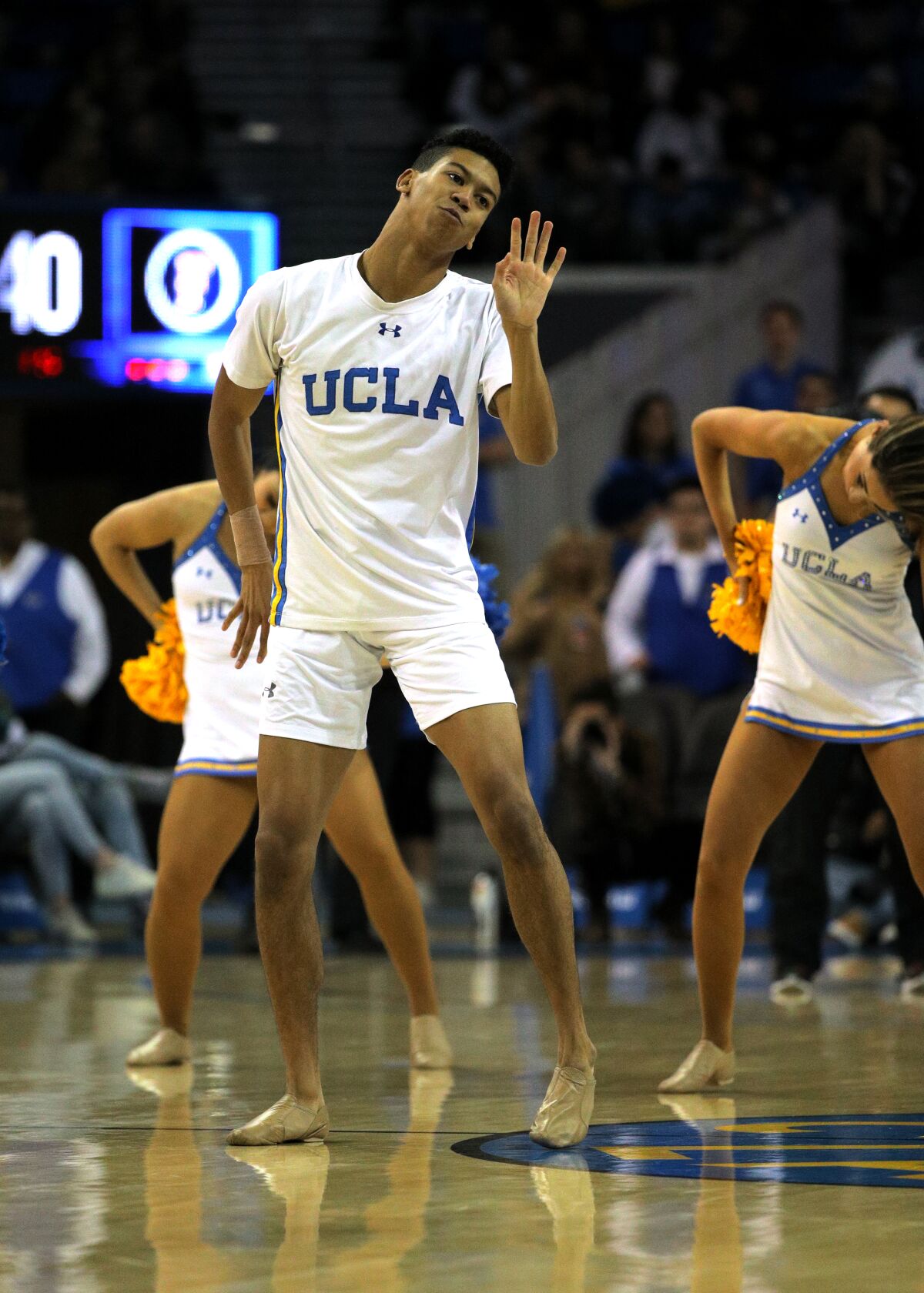 After collaborating with the UCLA dance team on two routines in the past, Devin Mallory became a fulltime member of the squad this school year.