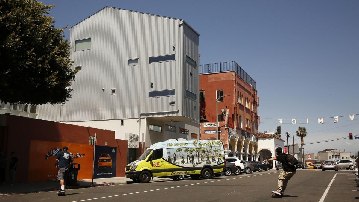 Eaze's new Los Angeles headquarters on Windward Avenue in Venice.