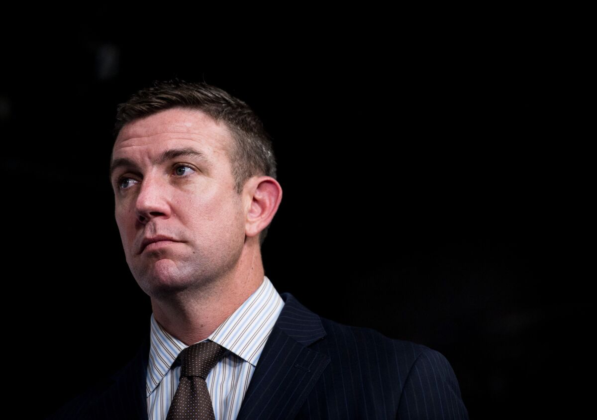 Rep. Duncan Hunter, pictured here on Capitol Hill in 2015, pleaded guilty in a campaign finance scandal.